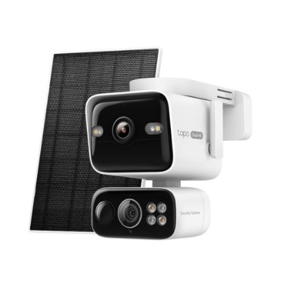 Mrežna nadzorna kamera TP-Link Tapo C675D kamera + Tapo A202 Solar panel, 4K/8MP, detekcija pokreta, Wi-Fi, vanjska, solarna, bijela