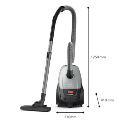 Usisavač PHILIPS 2000 Series XD2142/12, 850 W, 3 L vrećica, HEPA filter, sivo/crna