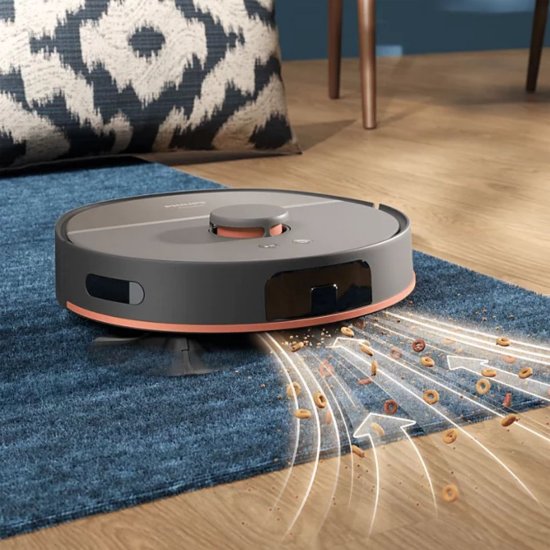 Robotski usisavač PHILIPS XU5100/10, stanicom za samopražnjenje, crni