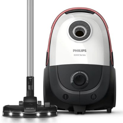 Usisavač PHILIPS XD6122/12, 900 W, 4 L vreća, bijeli