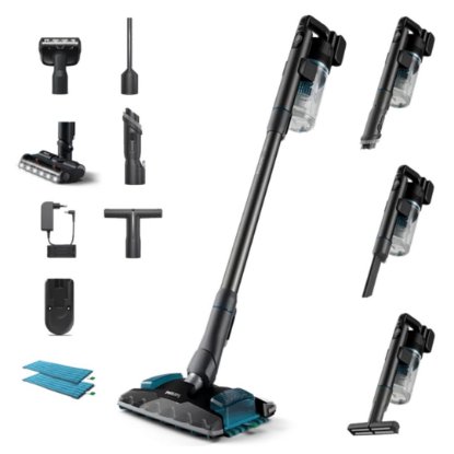 Štapni usisavač PHILIPS XC8055/01, 8000 Series, bežični, crni