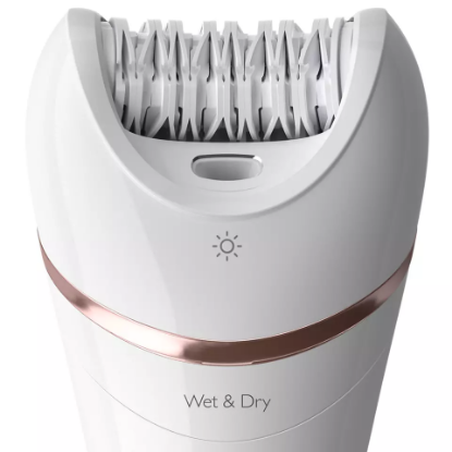 Epilator PHILIPS BRE730/10, uporaba na mokroj ili suhoj koži, 7 nastavaka, bijeli