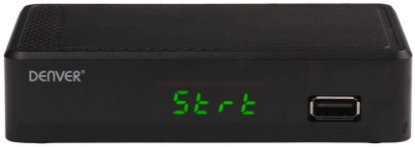 Digitalni prijemnik DENVER DTB-148, DVB-T2, H.265, MPEG-1/2/4, HDMI, USB, SCART, LAN, crni