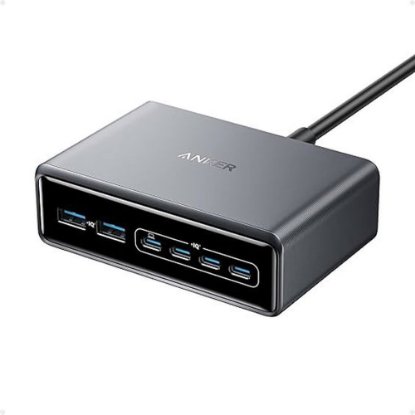Kućni punjač ANKER GaN Prime 200W, 4xUSB-C, 2xUSB-A, PowerIQ 3.0, crni