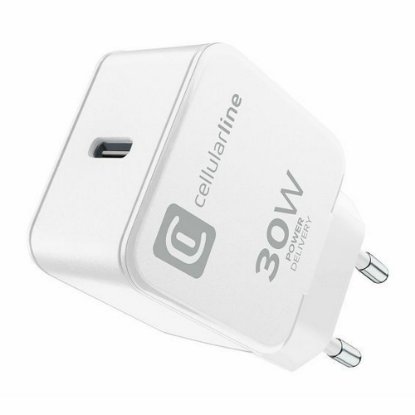 Kućni punjač CELLULARLINE, za Apple, 30W, USB-C, bijeli