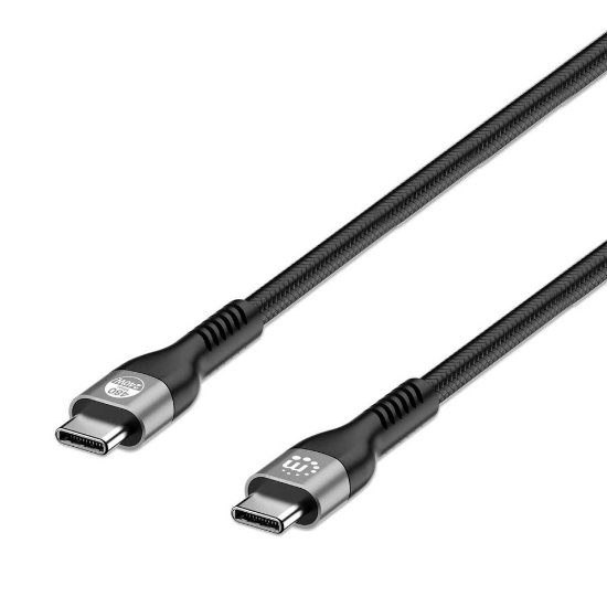 Kabel MANHATTAN, USB 2.0, USB-C (M) na USB-C (M), PD 3.1, 240W, 2.0m
