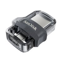 Memorija USB 3.0 FLASH DRIVE, 32 GB, SANDISK Ultra Dual Drive m3.0, SDDD3-032G-G46, USB 3.0 i micro USB OTG, sivi