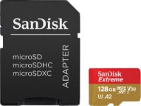 Memorijska kartica SANDISK, Micro SD Extreme, 128GB, SDSQXAA-128G-GN6MA, class 10 + V30 UHS-I + SD Adapter