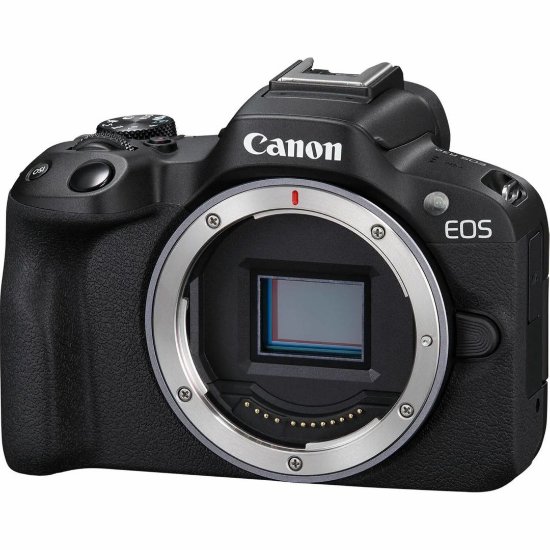 Digitalni fotoaparat CANON EOS R50 + RF-S 18-150mm F3.5-6.3 IS STM, crni, 24.2 Mpixela, 8.3x optički zoom