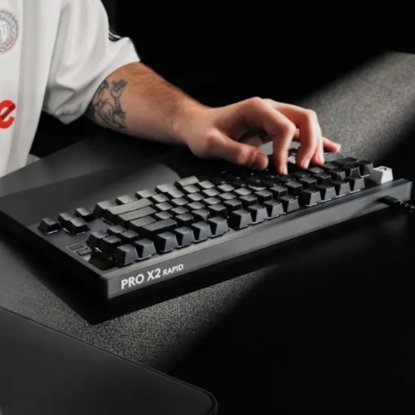 Tipkovnica LOGITECH PRO X2 Rapid, mehanička, crna