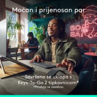 Miš LOGITECH Mobi Fold, bežični, crni