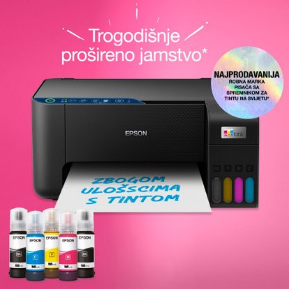 Multifunkcijski printer EPSON EcoTank L3271, printer/scanner/copy, 5760 x 1440, WiFi, USB, crni