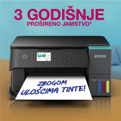 Multifunkcijski printer EPSON EcoTank L6360, printer/scanner/copy, 4800 x 1200, USB, LAN, WiFi, crni