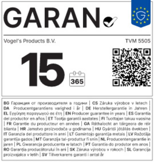 Nosač zidni za TV VOGEL'S TVM5505 ELITE, 32"-77", fiksni, do 75kg