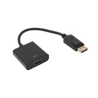 Adapter SBOX, DP (M), HDMI (Ž), crni