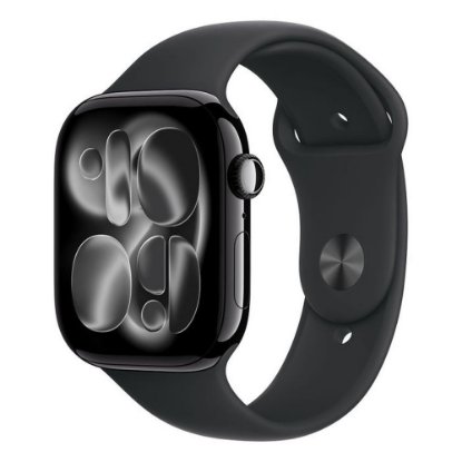 Pametni sat APPLE Watch S11 GPS, 46mm Jet Black Alu Case with Black Sport Band - M/L