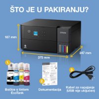 Multifunkcijski printer EPSON EcoTank L4360, printer/scanner/copy, 4800 x 1200, USB, WiFi, crni