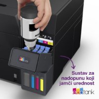 Multifunkcijski printer EPSON EcoTank L6390, printer/scanner/copy/fax, 4800 x 1200, USB, LAN, WiFi, crni