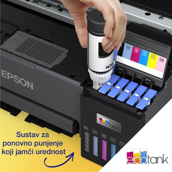 Printer EPSON EcoTank L8050 Photo, tintni, USB, WiFi, crni