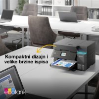 Multifunkcijski printer EPSON EcoTank L6390, printer/scanner/copy/fax, 4800 x 1200, USB, LAN, WiFi, crni