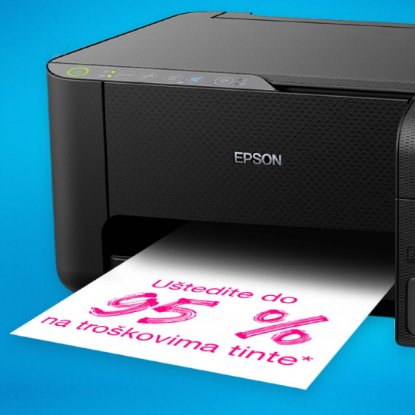 Multifunkcijski printer EPSON EcoTank L3270, printer/scanner/copy, 5760 x 1440, WiFi, USB, crni