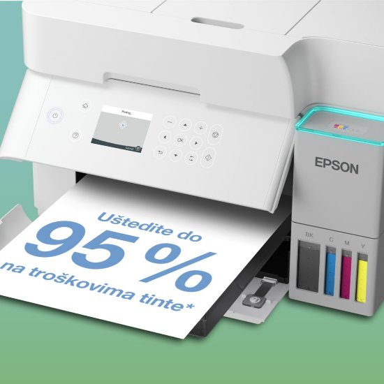 Multifunkcijski printer EPSON EcoTank L6376, printer/scanner/copy, 4800 x 1200, USB, LAN, WiFi, bijeli