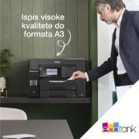 Multifunkcijski printer EPSON EcoTank L15150, printer/scanner/copy/fax, A3, 4800 dpi, USB, LAN, WiFi, crni
