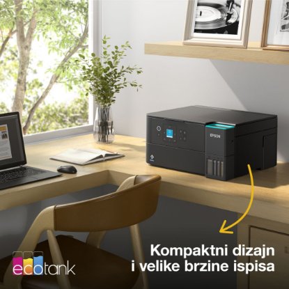 Multifunkcijski printer EPSON EcoTank L4360, printer/scanner/copy, 4800 x 1200, USB, WiFi, crni