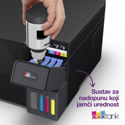 Multifunkcijski printer EPSON EcoTank L4360, printer/scanner/copy, 4800 x 1200, USB, WiFi, crni