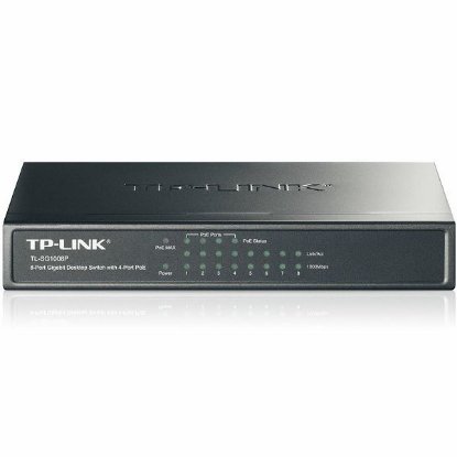 Switch TP-LINK TL-SG1008P, 10/100/1000 Mbps, 8-port, 4x PoE, metalno kućište