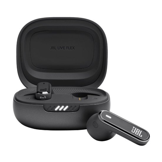 Slušalice JBL Live Flex, bežične, Bluetooth, ANC, in-ear, crne