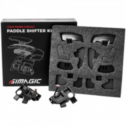 Modul ručica mjenjača SIMAGIC S410 Dual Paddle Shifter, 2 ručice mjenjača + 2 ručice kvačila, za Neo X Hub, crni
