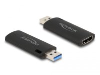 Adapter DELOCK, USB-A 2.0 (M) na HDMI (Ž) Video Capture, 4K 30Hz, crni