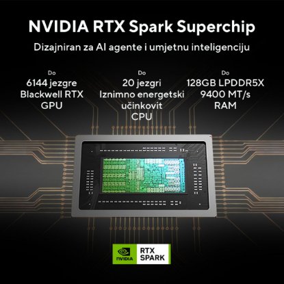 Laptop ASUS ProArt P16 H7607BA-SE004X / NVIDIA RTX Spark N1X, 64GB, 1000GB SSD, NVIDIA Blackwell RTX GPU, 16" UHD+ OLED Touch, Windows 11 Pro, crni