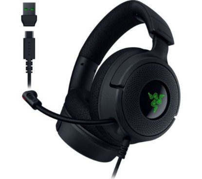 Slušalice RAZER KRAKEN V4 X, RGB, žične, USB, crne