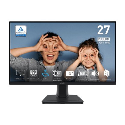 Monitor 27" MSI PRO MP275, FHD, IPS, 100Hz, 1ms, 300cd/m2, crni