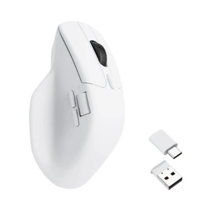 Miš KEYCHRON M6, 12000 DPI, optički, bežični, bijeli