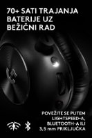 Slušalice LOGITECH G PRO X3 LIGHTSPEED, crne