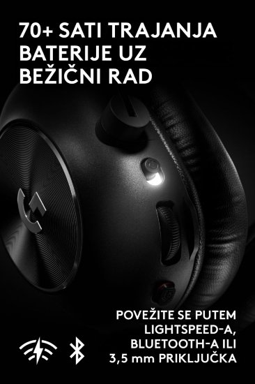 Slušalice LOGITECH G PRO X3 LIGHTSPEED, crne