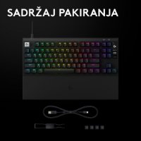 Tipkovnica LOGITECH PRO X2 Rapid, mehanička, crna