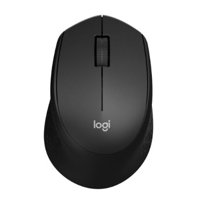 Miš LOGITECH M330 Silent Plus, optički, 1000dpi, bežični, crni, USB