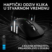 Miš LOGITECH PRO X3 Superstrike, Gaming, optički, 48000dpi, USB, crni