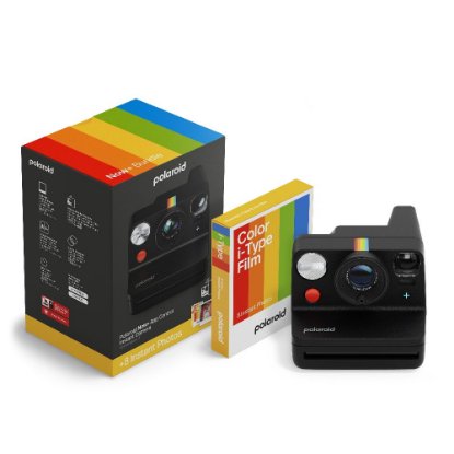 POLAROID instant fotoaparat Originals Now+, Gen.3, crni + Color film za I-Type
