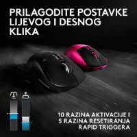 Miš LOGITECH PRO X3 Superstrike, Gaming, optički, 48000dpi, USB, magenta