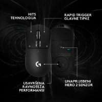 Miš LOGITECH PRO X3 Superstrike, Gaming, optički, 48000dpi, USB, crni