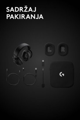 Slušalice LOGITECH G PRO X3 LIGHTSPEED, crne