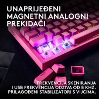 Tipkovnica LOGITECH PRO X2 Rapid, mehanička, roza