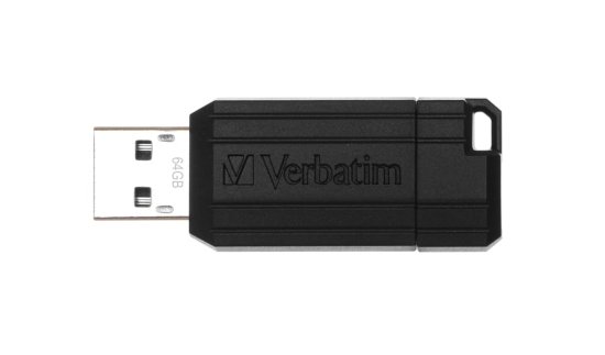 Memorija USB FLASH DRIVE 64 GB, VERBATIM, PinStripe, crni
