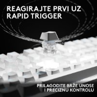 Tipkovnica LOGITECH PRO X2 Rapid, mehanička, bijela