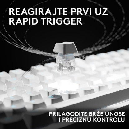 Tipkovnica LOGITECH PRO X2 Rapid, mehanička, bijela